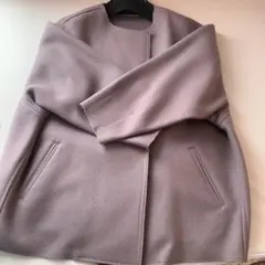 スコットクラブ系　モカノーカラージャケット コート