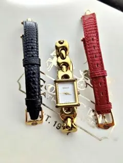 お値下げ‼️GUCCI レディース腕時計 チェンジ　替えベルト付きのサムネイル