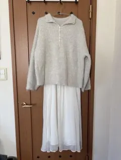 ニットセットワンピース