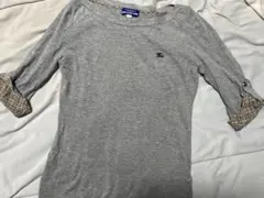 BURBERRY LONDON グレー 五分袖 Tシャツ