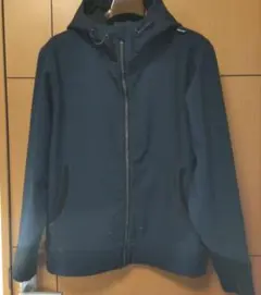 Find-Out 　耐久撥水ウォームジャケット　フード付きネイビーパーカー M