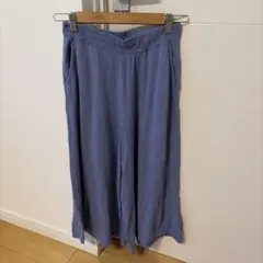ユニクロ　ワイドパンツ イージーパンツ ブルー