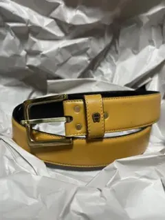 Etienne Aigner メンズ レザーベルト イタリア製 イエロー