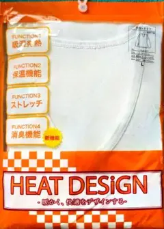 HEAT DESIGN 長袖Vネック ホワイト L