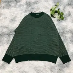 THE SHOP TK ザショップティーケー (M) 総柄ニットカットソー 長袖