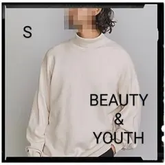 BEAUTY&YOUTH BY シルクミックス スムースタートルネック ニット