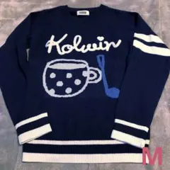 Kolwinコルウィン ロゴ入りニット 長袖セーター ゴルフウェア レディースM
