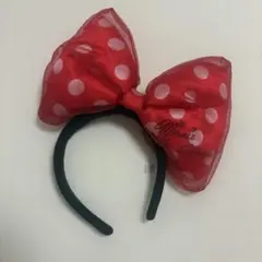ミニーマウス 水玉リボン カチューシャ ディズニー