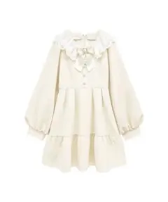 Honey Cinnamon レースカラーフリルワンピース