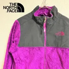 THE NORTH FACE フリースジャケット 刺繍ロゴ パープル レディース