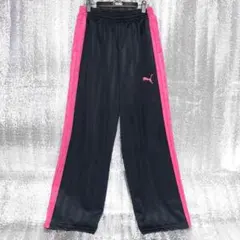 プーマ　ジャージ　ブラック✕ピンク　L
