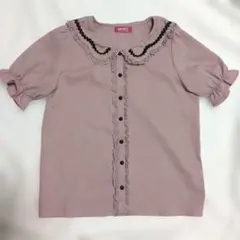 MARS セーラー　ブラウス　ピンク系　レース　リボン