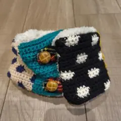 ハンドメイド　ネックウォーマー　カラフル　ドット