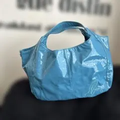お値下げ agnès b. VOYAGE 水色トートバッグ