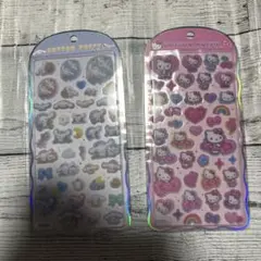 コットンパフィー　ボンボンドロップ　ハローキティ シナモンロール2枚セット