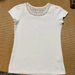 White blouse with pearls