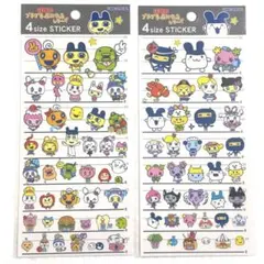 【正規品】4サイズステッカー たまごっちのプチプチおみせっちしり〜ず