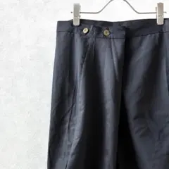 Luz comodo ハーフパンツ サルエルパンツ ストライプ ウール混 大きめ