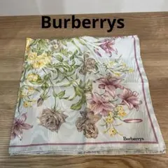 Burberrys バーバリー　スカーフ　ハンカチ　花柄　56×56センチのサムネイル