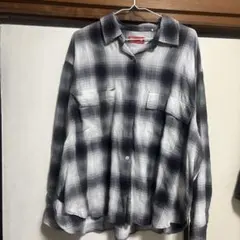PADINI 長袖 チェックシャツ グレー系 Lサイズ