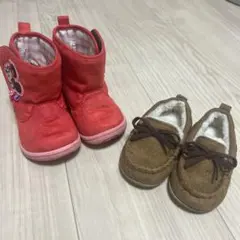 【セット売り】ムーンスター ミニー ブーツとモカシン パンプス スリッポン