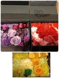 ブリザードフラワー写真立てボックス3つセット