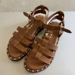 COACH サンダル スタッズ ブラウンのサムネイル