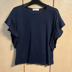 SUPERIOR CLOSET INED ⭐︎イネド紺フリル袖カットソーネイビーのサムネイル