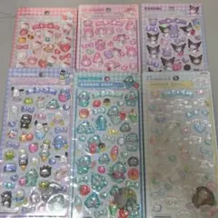 【正規品】サンリオ　大サイズ　第二弾　ボンボンドロップシール　8枚　コンビニ不可