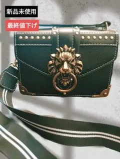 新品　男女兼用　ビンテージ　ミニクロス　ボディバッグ　ショルダー　ロック