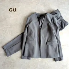 GU ジーユーꕤセットアップ ビジネススーツ ストレッチ ジャケット パンツ