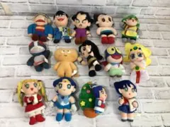当時物 レトロ ジャンケンマン ソフビ 4体セット じゃんけん村の仲間