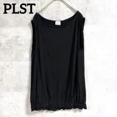 PLST ノースリーブ チュニック ブラック 2 Mサイズ　323のサムネイル