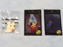 ディズニー 東京ばな奈 ファンタジア ステッカー ハロウィン ピンバッジ