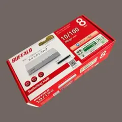 BUFFALO スイッチングハブ LSW4-TX-8EP/WH 本体
