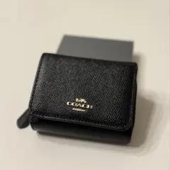 COACH ブラック 財布 三つ折り レディース