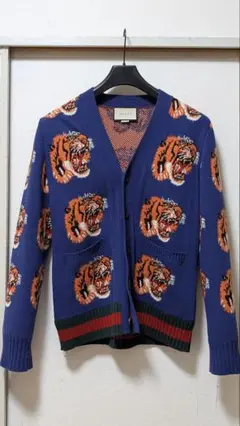 【未使用級！！】GUCCI GG カーディガン ロゴ 総柄 メンズ サイズXL 未使用級！！】GUCCI GG カーディガン ロゴ 総柄 メンズ サイズ