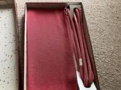 マニア必見！高級赤い帯揚げ・帯締めセット