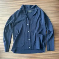 UNITED TOKYO ネイビー カーディガン ウール100%