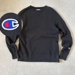 champion★スウェット★Vガゼット☆目玉ロゴ☆ワンポイント☆前V☆短丈