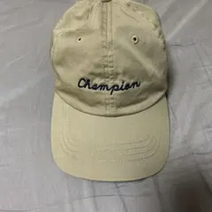 Champion（チャンピオン）ロゴ刺繍キャップ／ベージュ／フリーサイズ