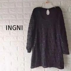 ​300円〜　INGNI イング 総レース スパンコール チュニック ワンピース