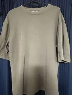 【2枚セット】UNIQLO メンズ クルーネック Tシャツ ブラック　カーキ