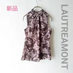 新品 LAUTREAMONT ロートレアモン ノースリーブブラウス 花柄
