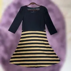 UNTITLED フレアワンピース ウール97% アンゴラ3% サイズS