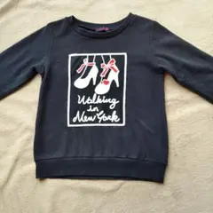 lovetoxic ブラック トレーナー Walking in New York