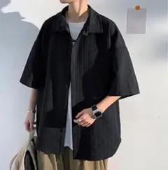 [新品] 開襟シャツ メンズ カジュアル かっこいい柔らかい肌触り M