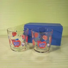 ハローキティ　ペアグラスセット　2015　ソーダガラス　ペア　グラス