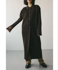 28日までお値下げ 人気のSTYLEMIXER ロングカフリブニットワンピース