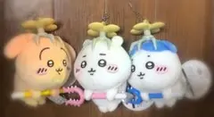 【新品】3個 ちいかわ 討伐マスコット ちいかわ＆ハチワレ＆うさぎ プライズ